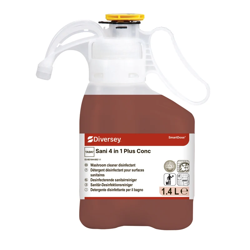 Detergente disinfettante 4 in 1 in SmartDose Diversey TASKI Sani 4 in 1 Plus 1,4 litri DISPONIBILE IN 7 GIORNI LAVORATIVI