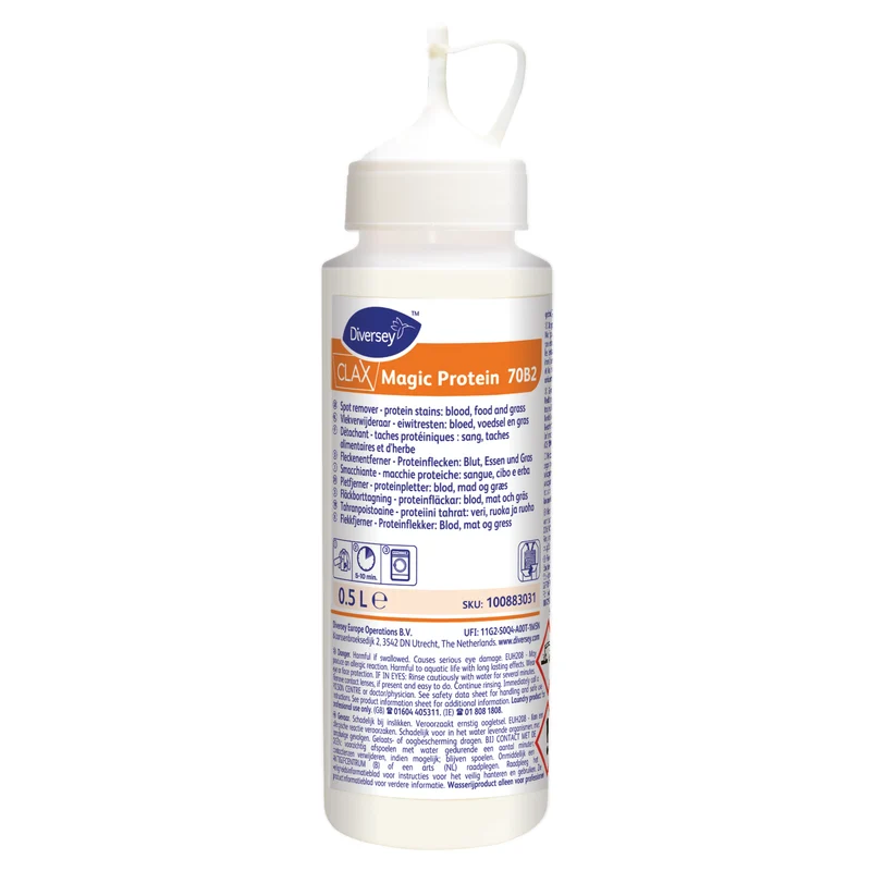 Smacchiante per sangue cibo ed erba Diversey Clax Magic Protein 70B2 4x500 ml DISPONIBILE IN 7 GIORNI LAVORATIVI