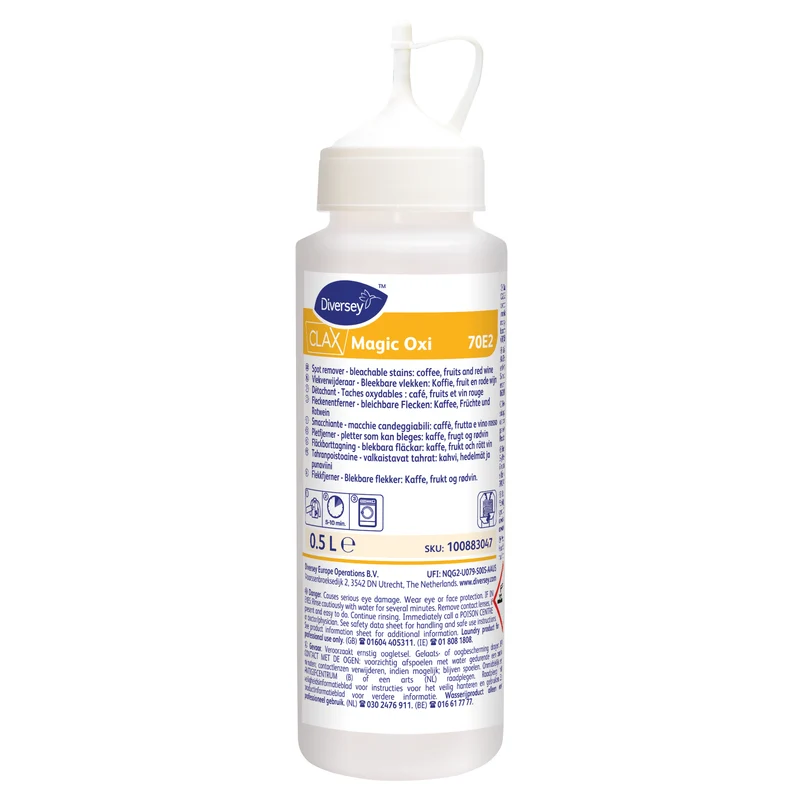 Smacchiante per caffè frutta e vino Diversey Clax Magic Oxi 70E2 500 ml DISPONIBILE IN 7 GIORNI LAVORATIVI