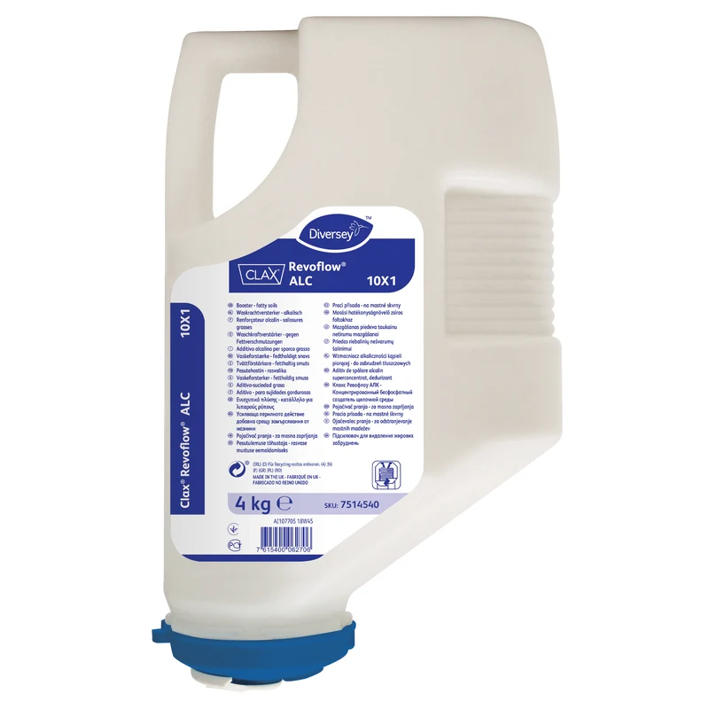 Additivo alcalino in polvere per sporco grasso Diversey Clax Revoflow ALC 10X1 3x4 kg DISPONIBILE IN 7 GIORNI LAVORATIVI