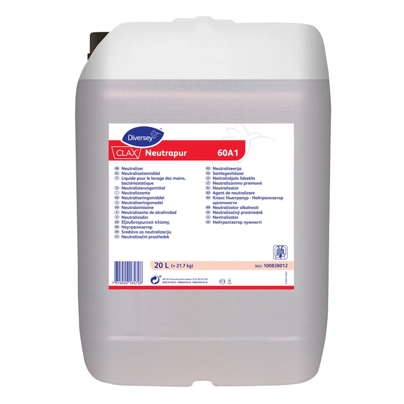 Neutralizzante dell’alcalinità Diversey Clax Neutrapur 60A1 20 litri DISPONIBILE IN 7 GIORNI LAVORATIVI