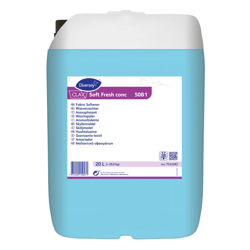 Ammorbidente concentrato Diversey Clax Soft Fresh conc 50B1 20 litri DISPONIBILE IN 7 GIORNI LAVORATIVI