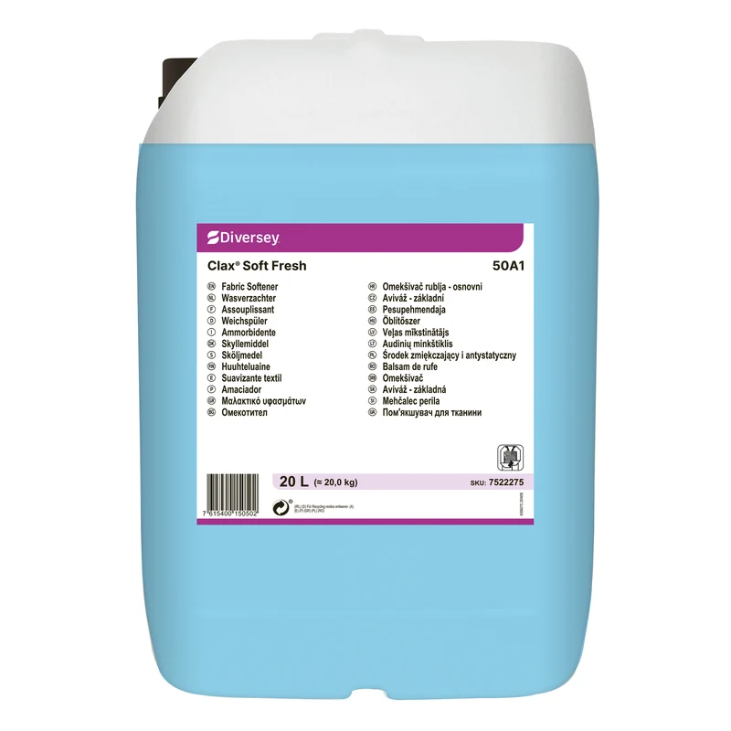 Ammorbidente Diversey Clax Soft Fresh 50A1 20 litri DISPONIBILE IN 7 GIORNI LAVORATIVI