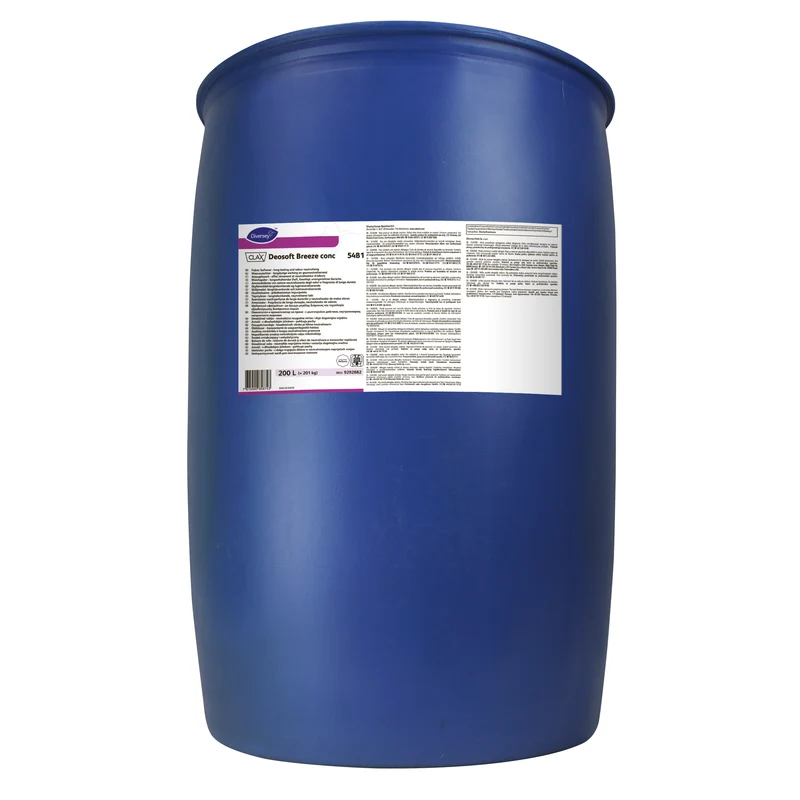 Ammorbidente Frangranza concentrata di lunga durata Diversey Clax Deosoft Breeze conc 54B1 200 litri DISPONIBILE IN 7 GIORNI LAVORATIVI