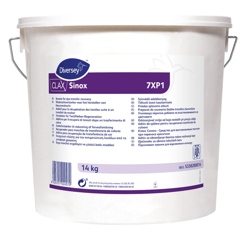 Polvere per recupero cotone bianco Diversey Clax Sinox 7XP1 14 kg DISPONIBILE IN 7 GIORNI LAVORATIVI