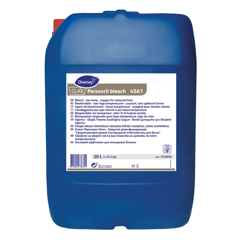 Candeggiante peracetico per basse temperature Diversey Clax Personril bleach 43A1 20 litri DISPONIBILE IN 7 GIORNI LAVORATIVI