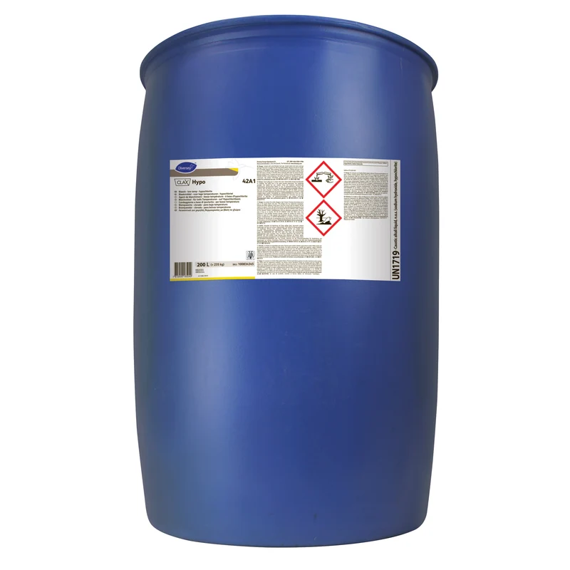 Candeggiante ipoclorito per basse temperature Diversey Clax Hypo 42A1 200 litri DISPONIBILE IN 7 GIORNI LAVORATIVI