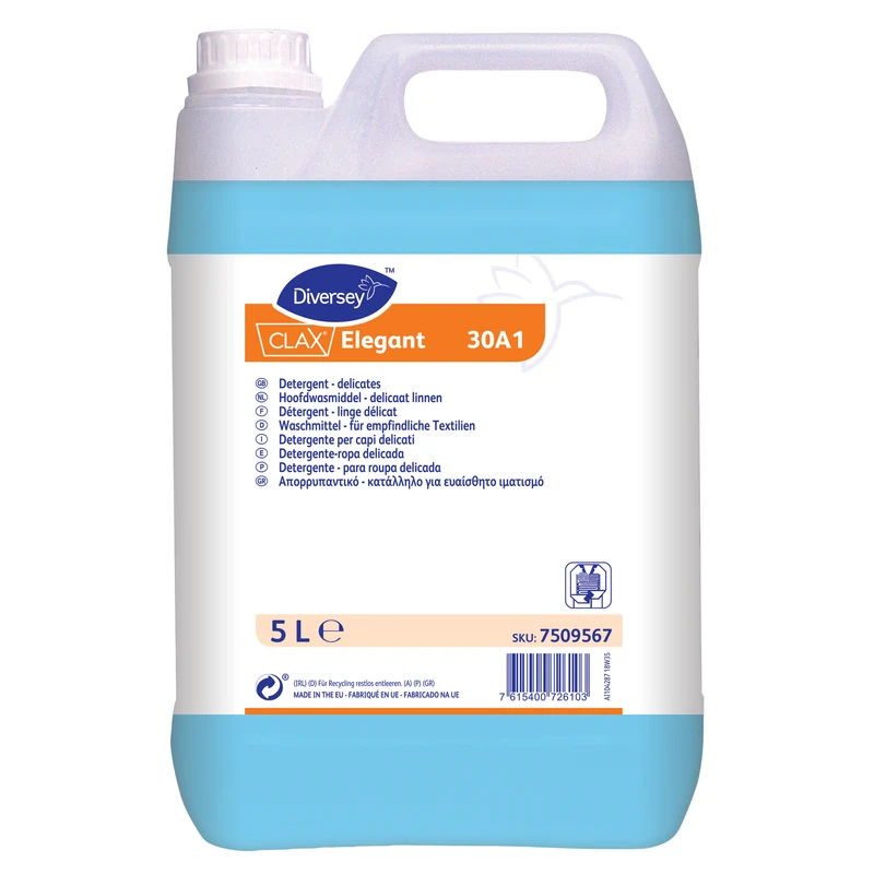 Detersivo enzimatico per tessuti delicati Diversey Clax Elegant 30A1 5 litri DISPONIBILE IN 7 GIORNI LAVORATIVI