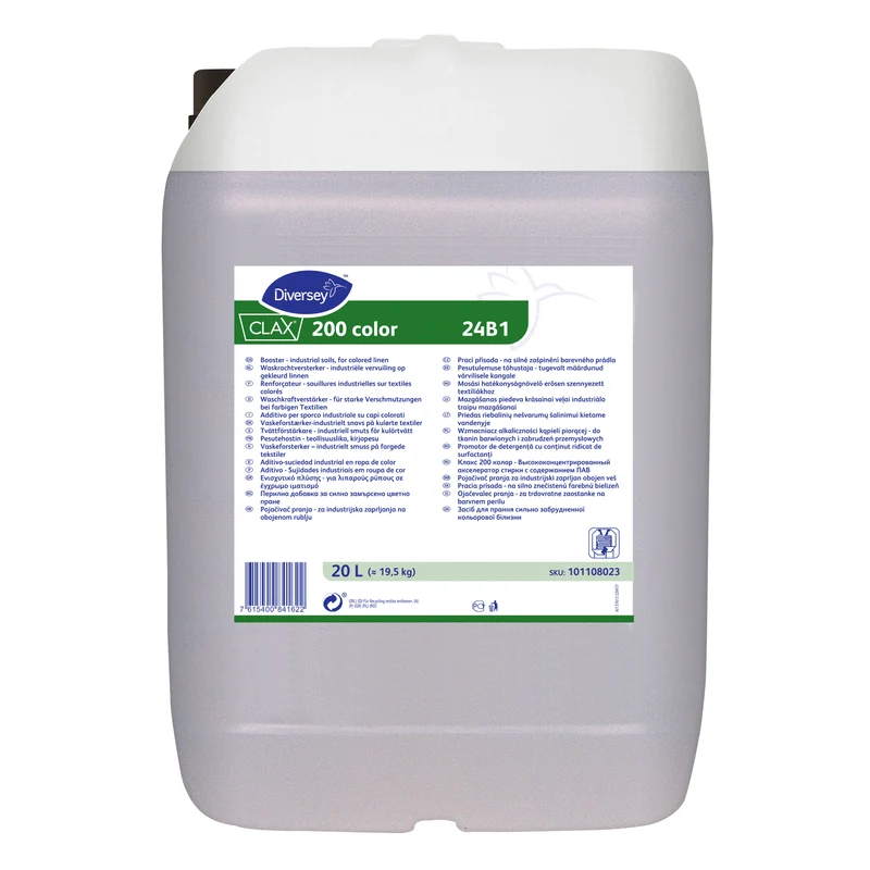 Additivo per sporco pesante su biancheria colorata Diversey Clax 200 color 24B1 20 litri DISPONIBILE IN 7 GIORNI LAVORATIVI