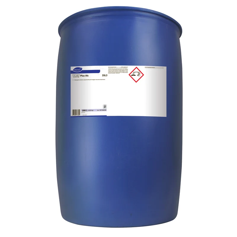 Detergente alcalino sequestrante per lavanderia Diversey Clax Plus Alc 3SL3 200 litri DISPONIBILE IN 7 GIORNI LAVORATIVI