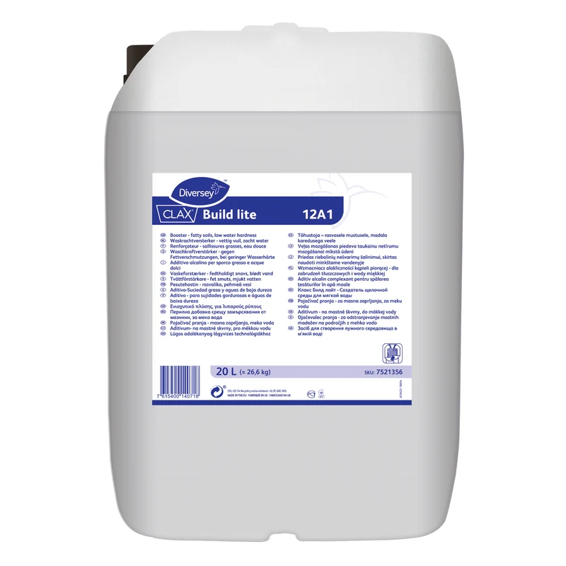 Additivo alcalino per sporco grasso e oleoso Diversey Clax Build lite 12A1 20 litri DISPONIBILE IN 7 GIORNI LAVORATIVI