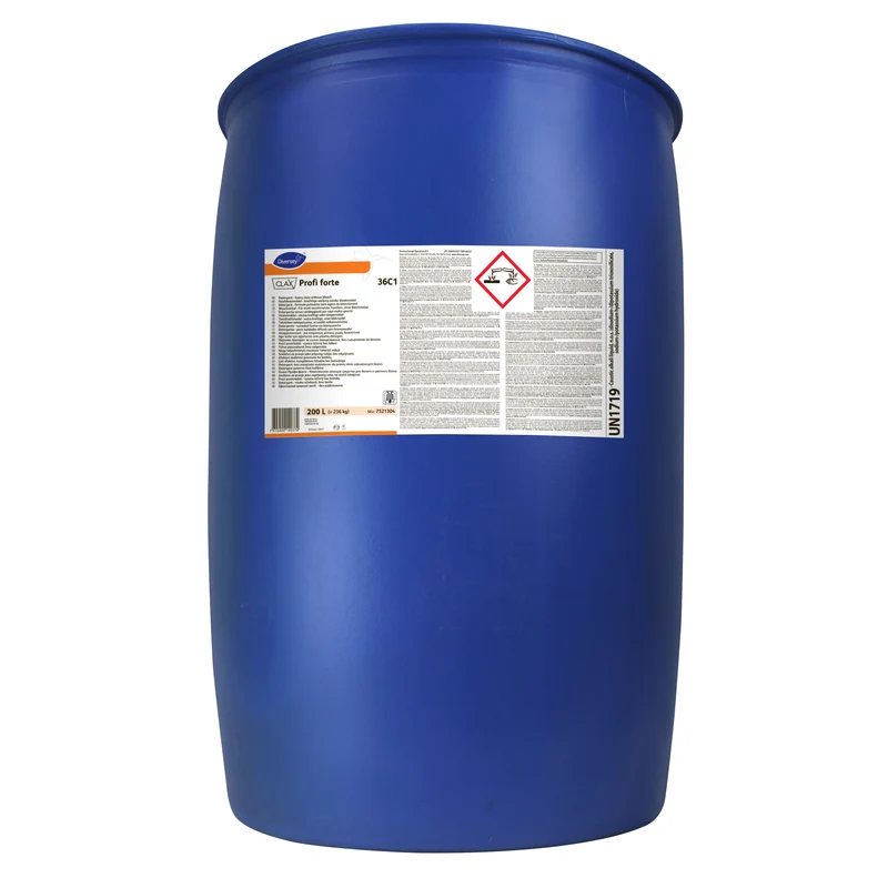 Detersivo liquido per capi molto sporchi acque dure Diversey Clax Profi forte 36C1 200 litri DISPONIBILE IN 7 GIORNI LAVORATIVI