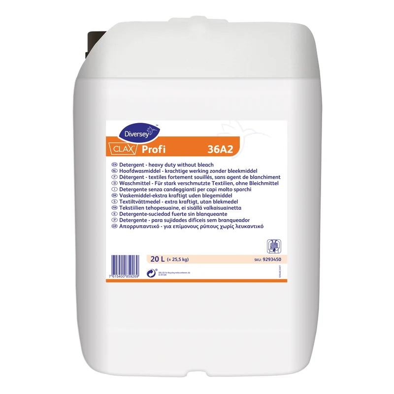 Detersivo per capi molto sporchi acque dolci Diversey Clax Profi 36A2 20 litri DISPONIBILE IN 7 GIORNI LAVORATIVI