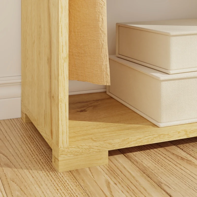 Armadietto Aperto per Guardaroba Nesbyen - Effetto Rovere [en.casa]