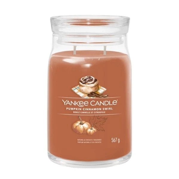 CANDELA GIARA GRANDE, PUMPKIN CINNAMON SWIRL