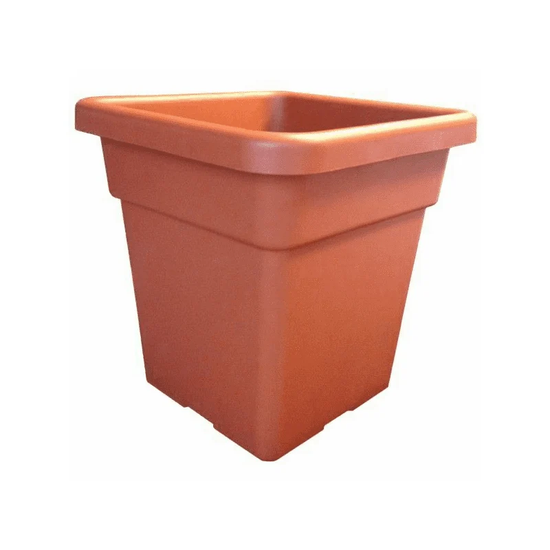 Vaso Maxi Quadro Cm.38x38x38 Coccio Art Plast