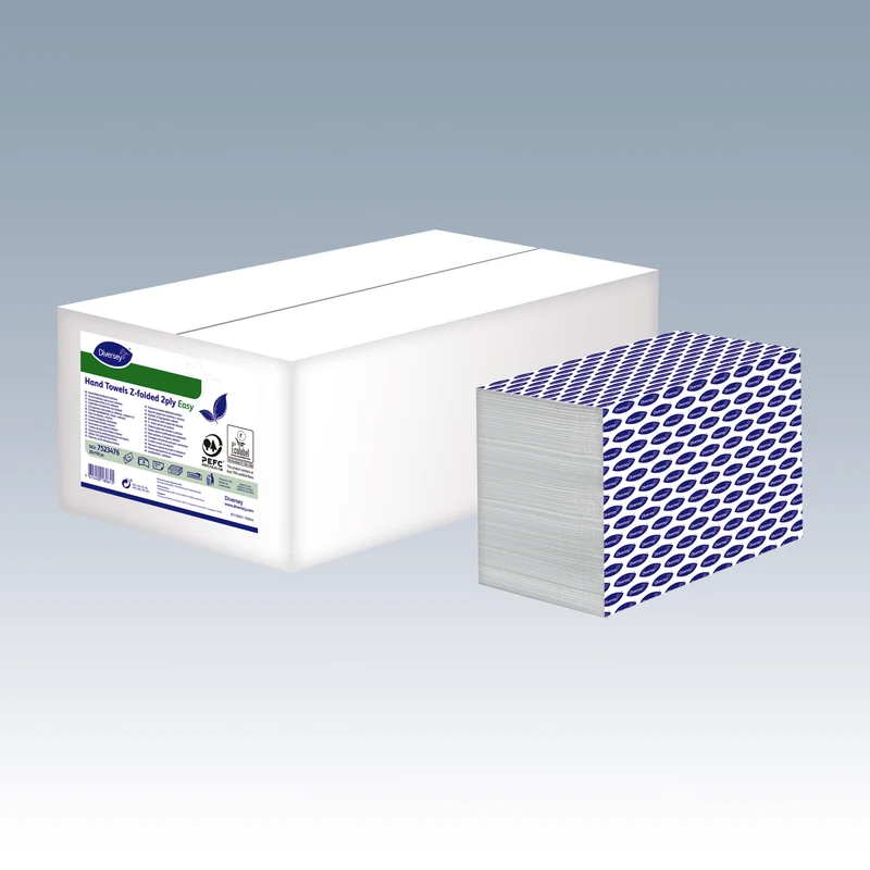 Asciugamani di carta piegati a Z Diversey Hand Towel Z-Folded Easy 21 x 24 cm 1 pezzo DISPONIBILE IN 7 GIORNI LAVORATIVI
