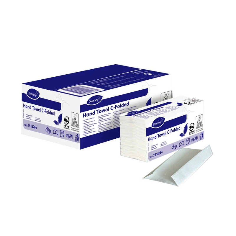 Asciugamani di carta piegati a C Diversey Hand Towel C-Folded 23 x 31 cm 20 pezzi DISPONIBILE IN 7 GIORNI LAVORATIVI