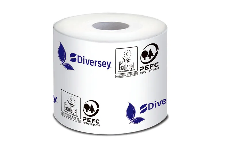 Carta igienica in rotolo Diversey Toilet Roll Hotel 19,95 m 1 pezzo DISPONIBILE IN 7 GIORNI LAVORATIVI