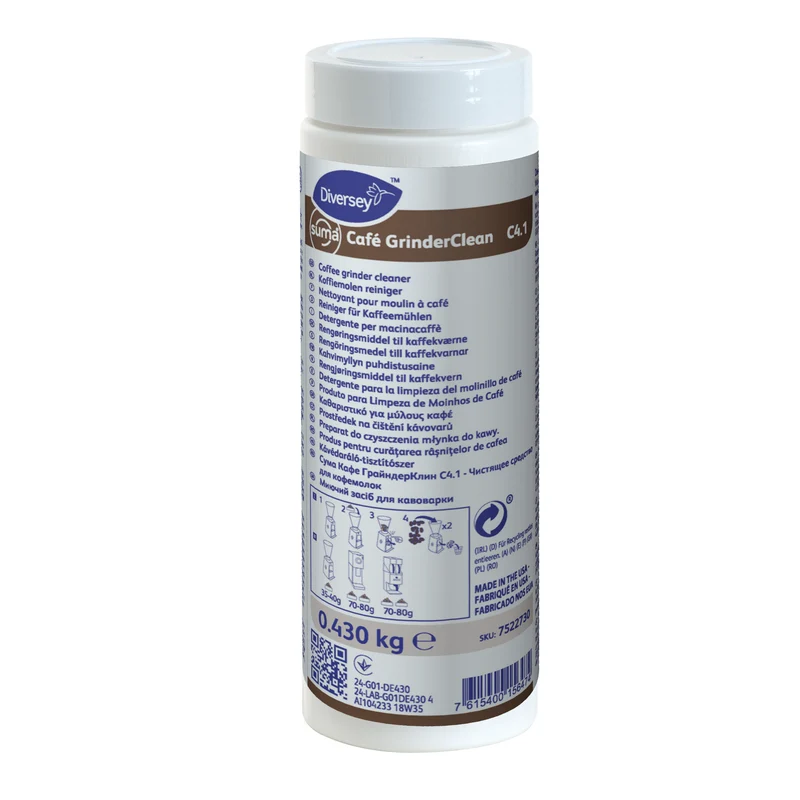 Detergente granulare per macinacaffè Diversey Suma Café GrinderClean C4.1 2x430 g DISPONIBILE IN 7 GIORNI LAVORATIVI