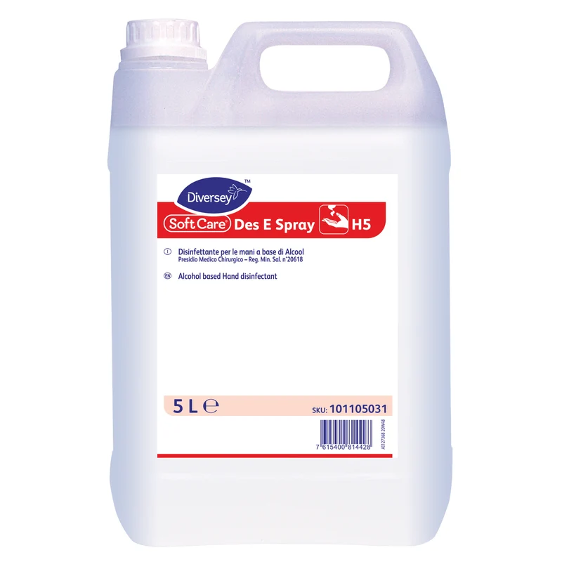 Liquido Disinfettante Diversey Soft Care Des E Spray H5 5 litri DISPONIBILE IN 7 GIORNI LAVORATIVI