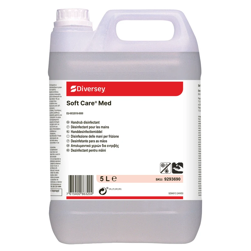 Disinfezione delle mani per frizione Diversey Soft Care Med 5 litri DISPONIBILE IN 7 GIORNI LAVORATIVI