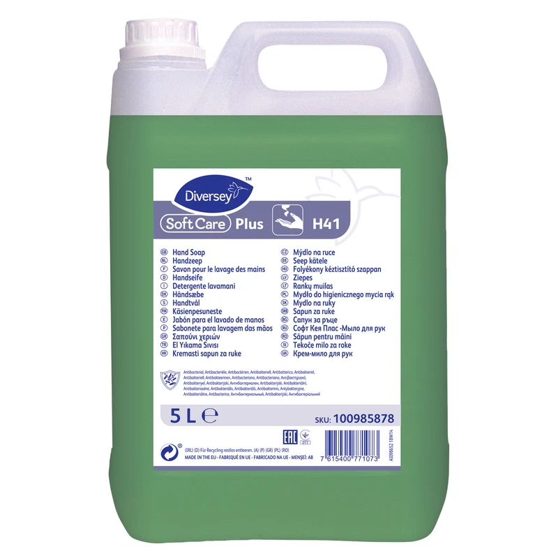 Sapone lavamani igienizzante Diversey Soft Care Plus H41 2x5 litri DISPONIBILE IN 7 GIORNI LAVORATIVI