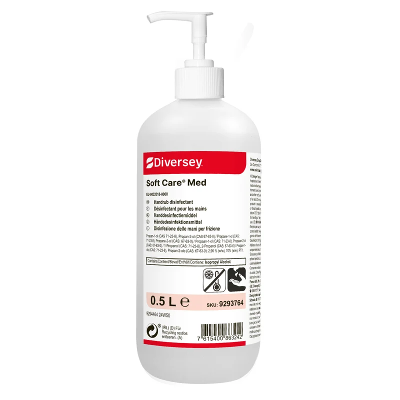 Disinfezione delle mani per frizione Diversey Soft Care Med 6x500 ml DISPONIBILE IN 7 GIORNI LAVORATIVI