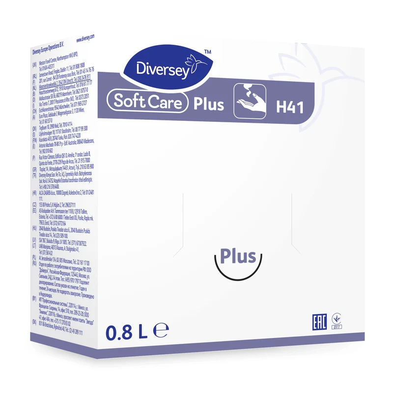 Sapone lavamani igienizzante Diversey Soft Care Plus H41 800 ml DISPONIBILE IN 7 GIORNI LAVORATIVI