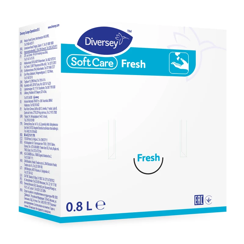 Detergente lavamani profumato Diversey Soft Care Fresh 800 ml DISPONIBILE IN 7 GIORNI LAVORATIVI