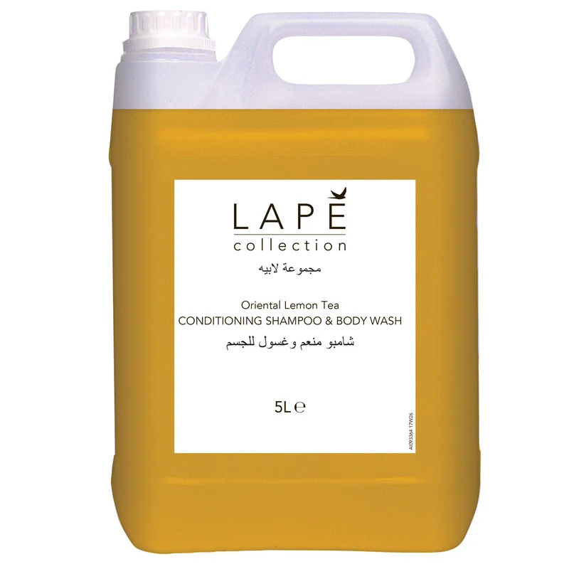 Detergente corpo e capelli Diversey LAPĒ Collection Oriental Lemon Tea Conditioning Shampoo & Body Wash 2x5 litri DISPONIBILE IN 7 GIORNI LAVORATIVI