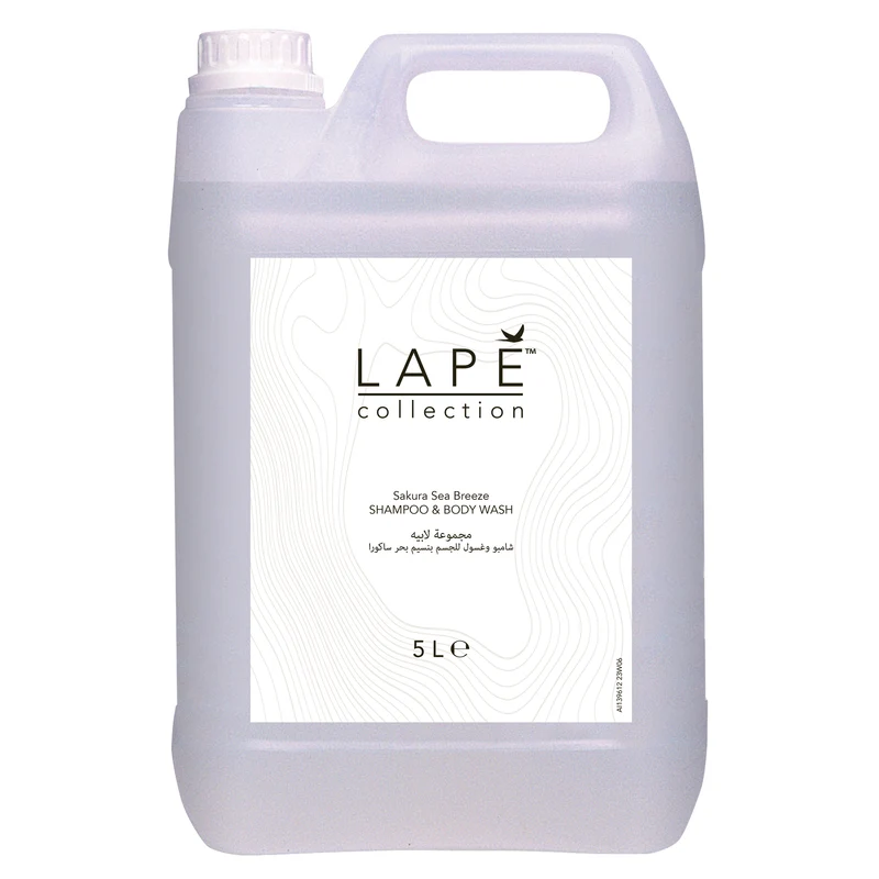 Detergente corpo e capelli Nordic Swan Diversey LAPĒ Collection Sakura Sea Breeze Shampoo & Body Wash 2x5 litri DISPONIBILE IN 7 GIORNI LAVORATIVI
