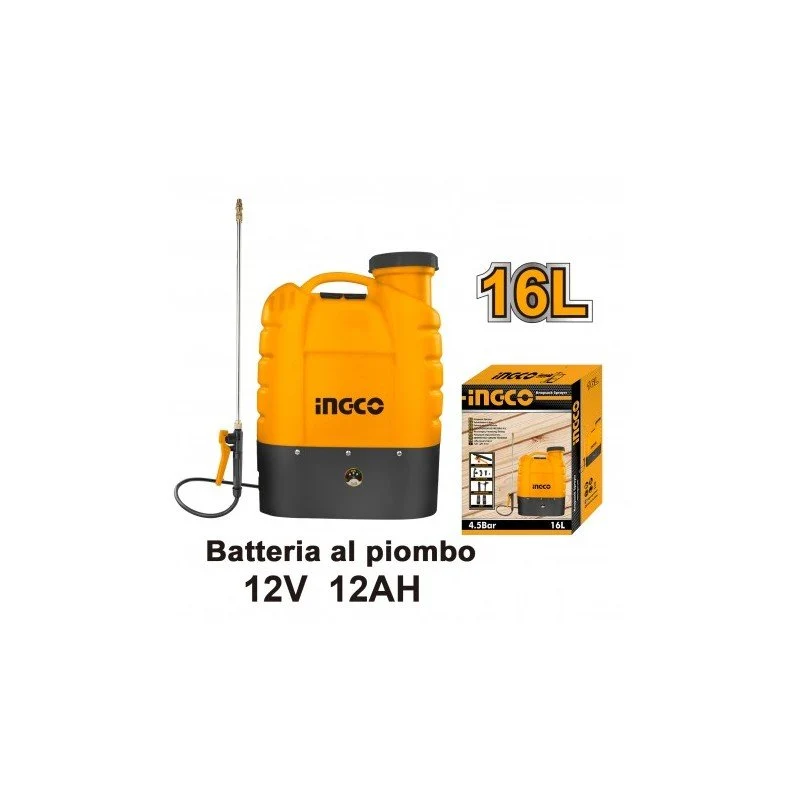 Pompa A Spalla Batteria Pb 12v 12ah