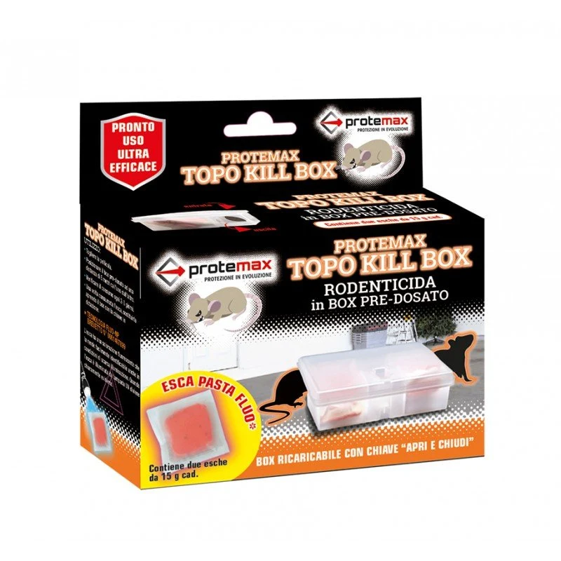Topo Kill Box con esca fluorescente