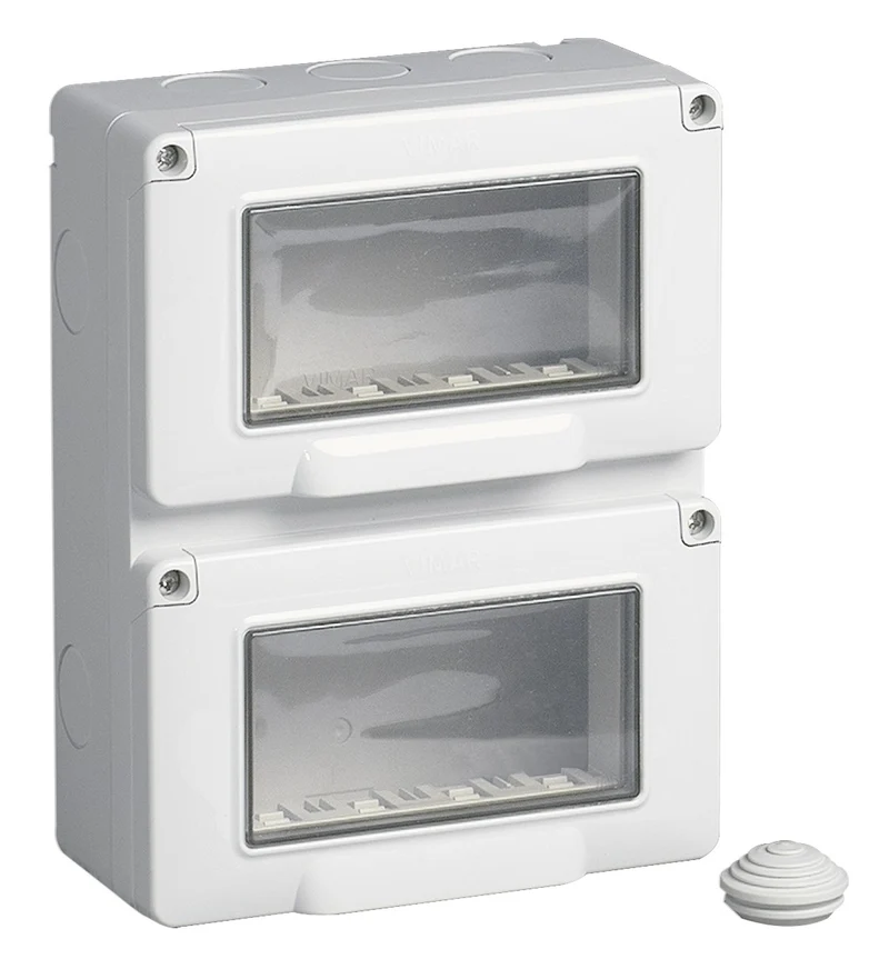 Contenitore Vimar 8 Moduli 4x2 Verticale IP55 da Parete – 14912