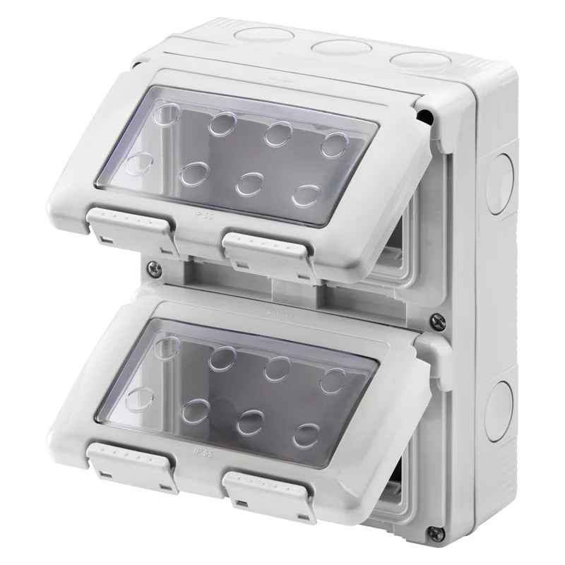 Contenitore Verticale Gewiss System 8 Moduli IP55 da Parete – GW27051