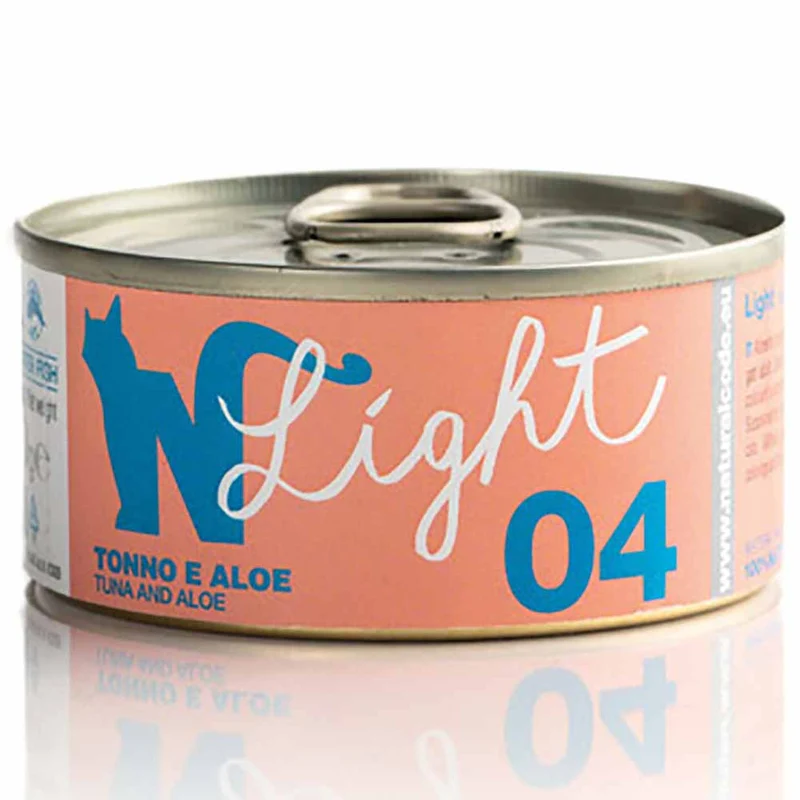 Multipack Natural Code Light 04 Tonno e Aloe Alimento per Gatti 4x70g