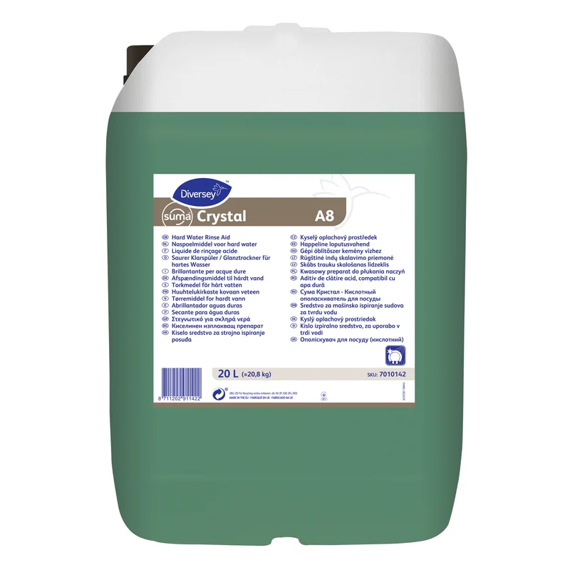 Brillantante acido Diversey Suma Crystal A8 20 litri DISPONIBILE IN 7 GIORNI LAVORATIVI