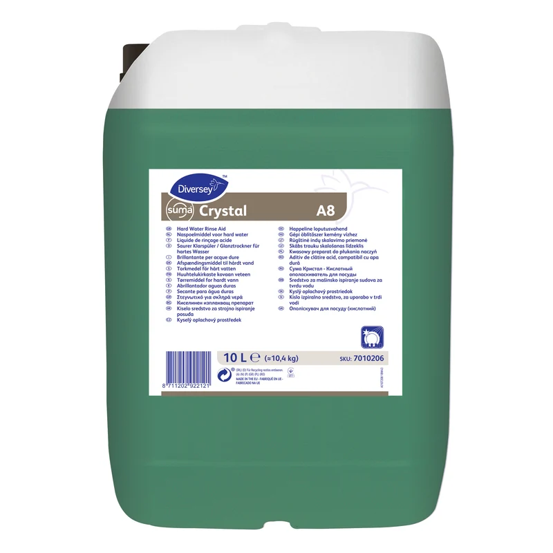 Brillantante acido Diversey Suma Crystal A8 10 litri DISPONIBILE IN 7 GIORNI LAVORATIVI
