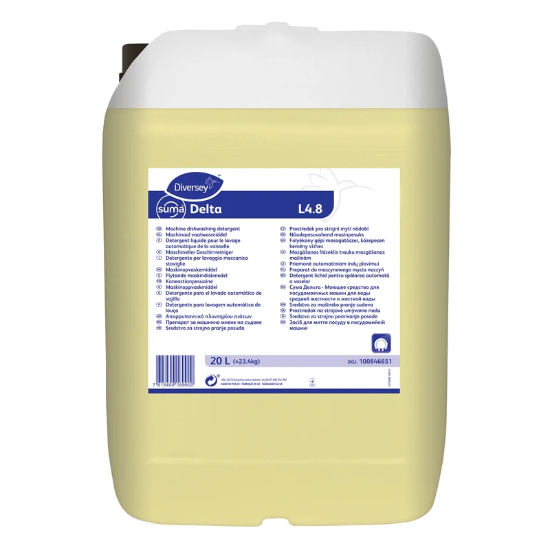 Detergente liquido per lavastoviglie Diversey Suma Delta L4.8 20 litri DISPONIBILE IN 7 GIORNI LAVORATIVI