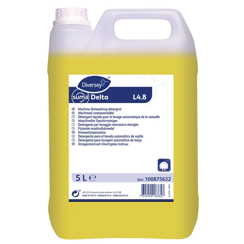 Detergente liquido per lavastoviglie Diversey Suma Delta L4.8 2x5 litri DISPONIBILE IN 7 GIORNI LAVORATIVI