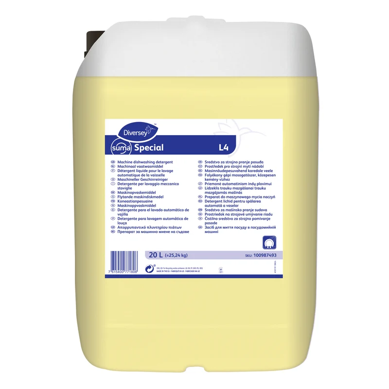 Detergente lavastoviglie per acque medie Diversey Suma Special L4 20 litri DISPONIBILE IN 7 GIORNI LAVORATIVI