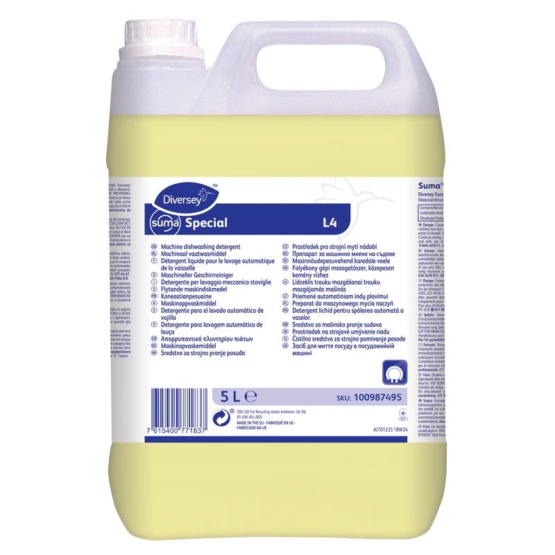 Detergente lavastoviglie per acque medie Diversey Suma Special L4 2x5 litri DISPONIBILE IN 7 GIORNI LAVORATIVI