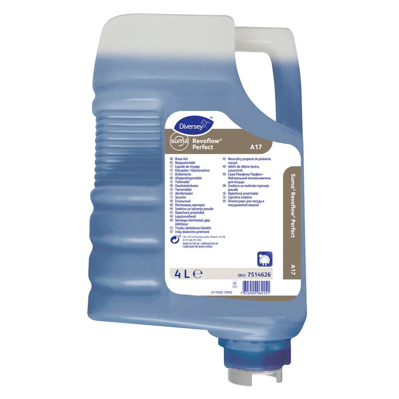 Brillantante neutro concentrato Diversey Suma Revoflow Perfect A17 4 litri DISPONIBILE IN 7 GIORNI LAVORATIVI