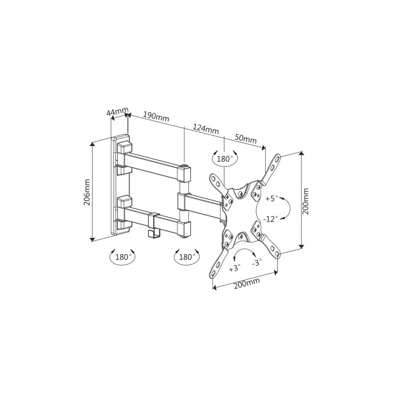 Supporto a parete per Tv Plasma/LCD 13''-42''
