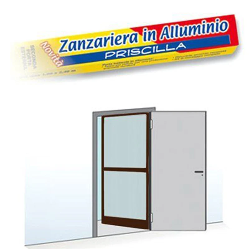 Porta Zanzariera 1a Anta100x240 Priscilla Marrone