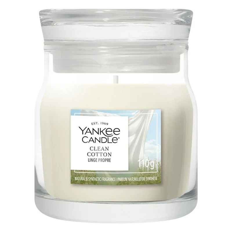 Candela Giara Piccola Yankee Candle Signature Clean Cotton