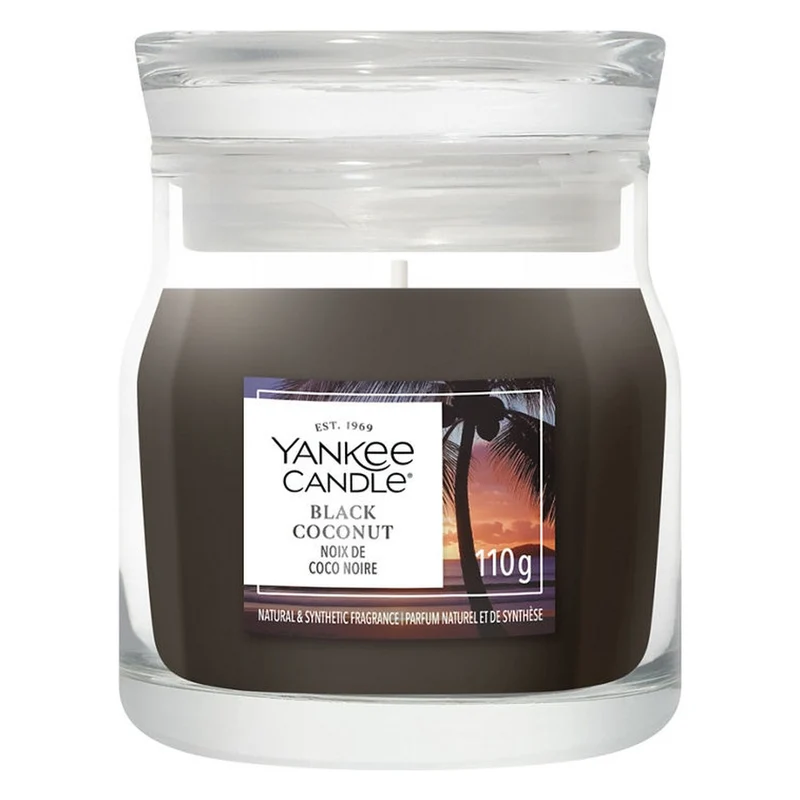 Candela Giara Piccola Yankee Candle Signature Black Coconut
