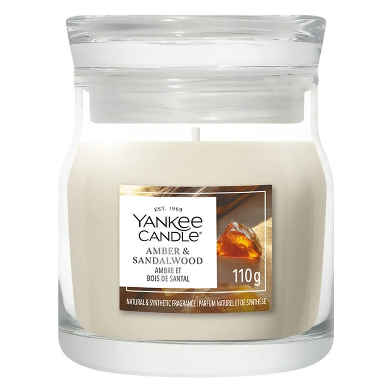 Candela Giara Piccola Yankee Candle Signature Amber & Sandalwood