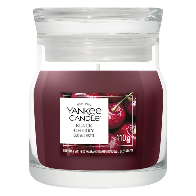 Candela Giara Piccola Yankee Candle Signature Black Cherry